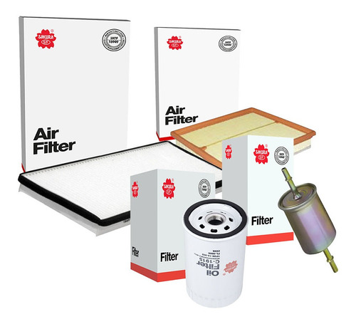 Kit Filtros Aceite Aire Gasolina Cabina Ford Ka 1.6l L4 2005