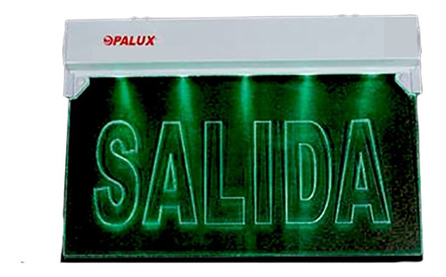 Letrero Señalizador Acrilico Led Salida Op-397 Opalux Reliev