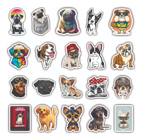 Stickers Vinilos 3m Premium Uv Termo Stanley Dog Perros 