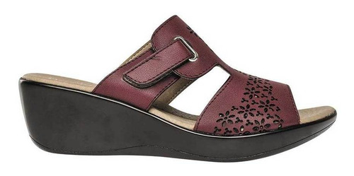 Sandalia Paulie 2616 Mujer Talla 22 Al 26 Color Vino Sc.