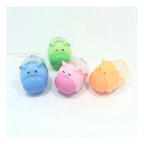 Mini Sacapuntas De Lápiz De Cerdo De Dibujos Animados Lindo
