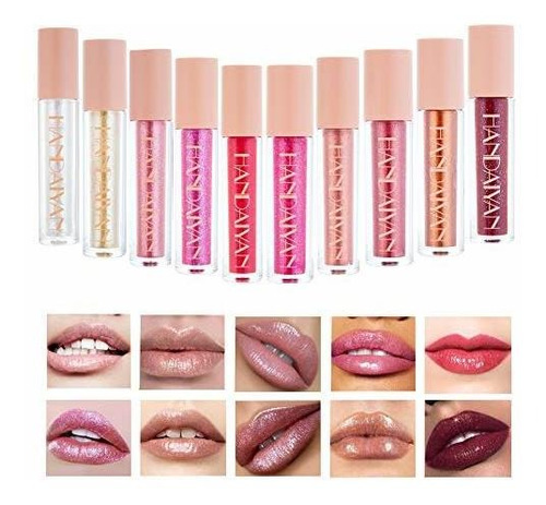 Brillos Labiales - Juego De Brillo De Labios Líquido Perlado