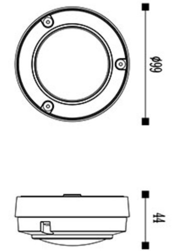 Imagen 3 de 6 de Aplique Ext. Pared Piso Led Sason C/ Visera Candil Negro