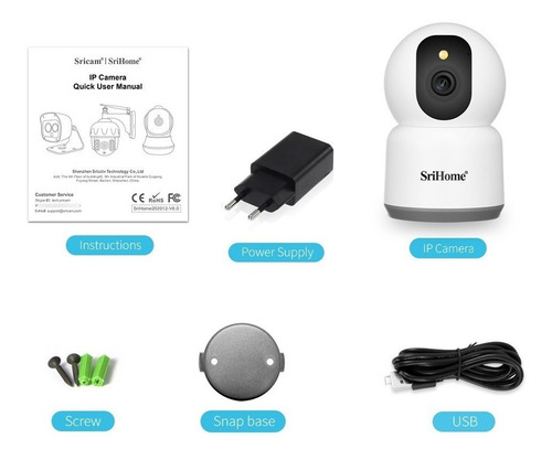 Cámara Vigilancia Wifi 5g Sricam Sh038 Wqhd 1440p 4mp Audio