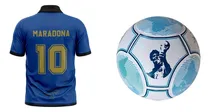 Comprar Combo Maradona Oficial Camiseta Y Pelota Diego Dm10 Cuota