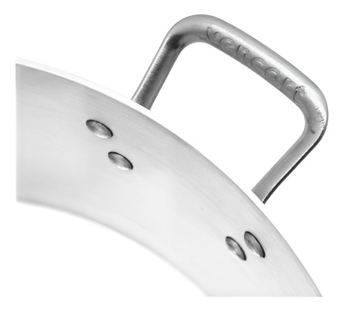 Olla Budinera 50 Cms Aluminio Triple Gruesa 42 Lts Vencort Color Gris
