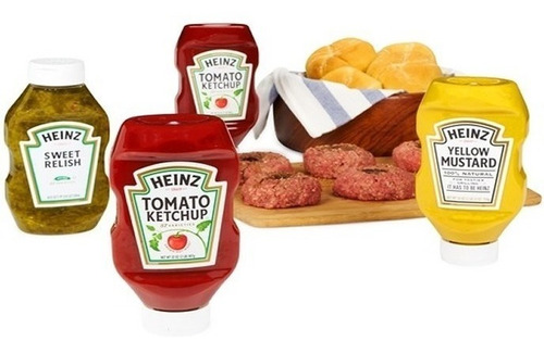 Salsas Heinz Picnic Pack X 4 Unid Tomate Pepinillo Mostaza