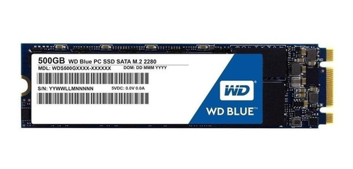 Imagen 3 de 3 de Disco sólido SSD interno Western Digital WDS500G2B0B 500GB azul