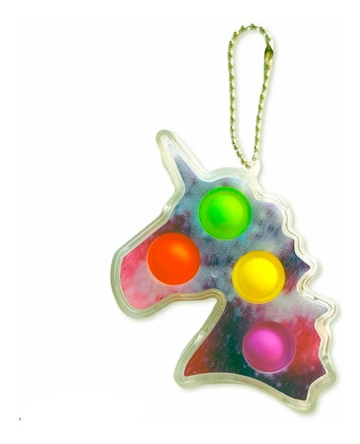 Imagen 6 de 7 de Llavero Pop It Simple Dimple Acrílico Silicona Importado