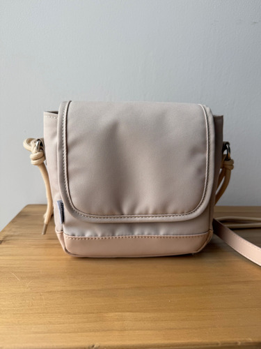 Funda Guardado Camara Instax Mini 9, 11, 12 Beige Con Correa Beige