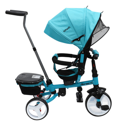 Triciclo Infanti Aaron Asiento Giratorio 360° Con Toldo