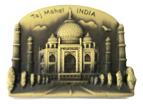 Taj Mahal India Iman Refrigerador Recuerdo Relieve B152
