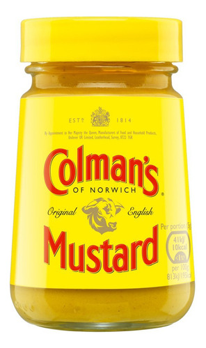 Colmans Original English Mustard Mostaza 100gr   Importada