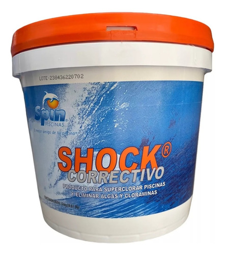 Shock Correctivo 4 Kg Dicloro Para Albercas Y Piscinas Spin