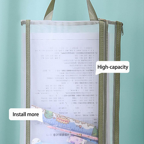 Bolsa De Malla De Doble Capa Para Archivos Transparente Con