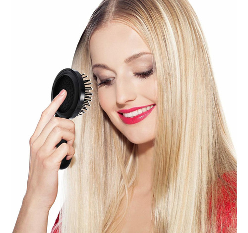 2 Piezas Plegable De Viaje Espejo Cepillo Cabello Cepillos P