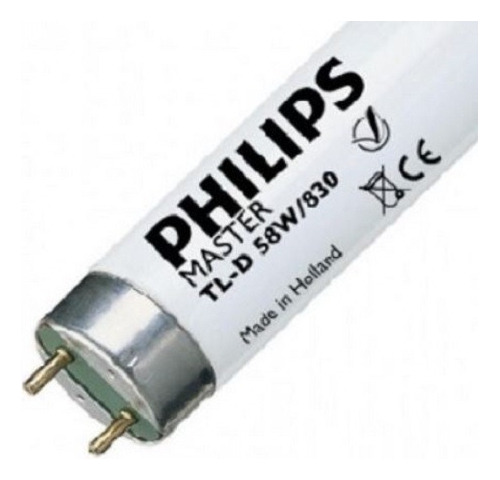 Lâmpada Fluorescente Tl-d Super 83 58w/830 Philips (kit C/3) Luz Branco-quente