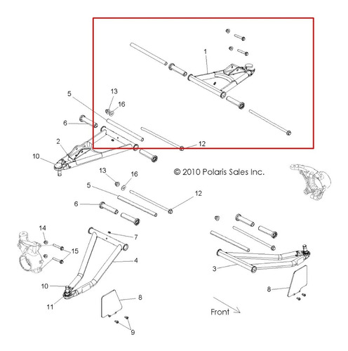 Bandeja De Suspensão Dianteira Le Superior #pn1018203-458