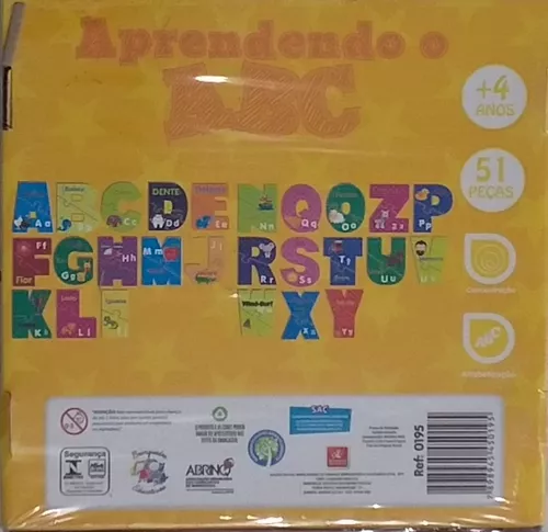 Quebra Cabeça Aprendendo o ABC - Ludopia