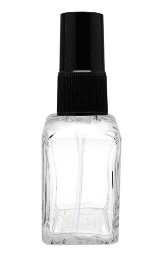 40 Vidros Quadrado Para Perfume 30 Ml Spray Preta