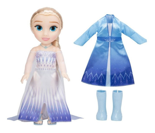 Elsa Disney Princess Frozen Muñeca Con Accesorios.