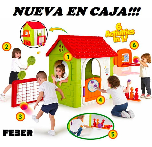 Casita Multi-activity House Famosa En Caja