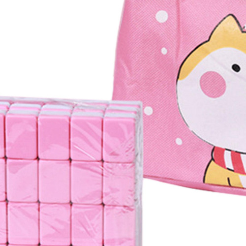 Juego De Mahjong De Viaje Con Estrategia De Bolsa, Rosa