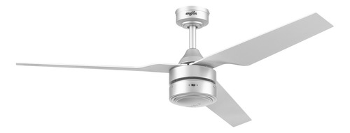 Ventilador Techo Los Cabos Led Cálido/frío 52'' Cntrl Remoto Cantidad De Aspas 3 Estructura Plateado Diámetro 52 Frecuencia 60 Hz Material De Las Aspas Plástico