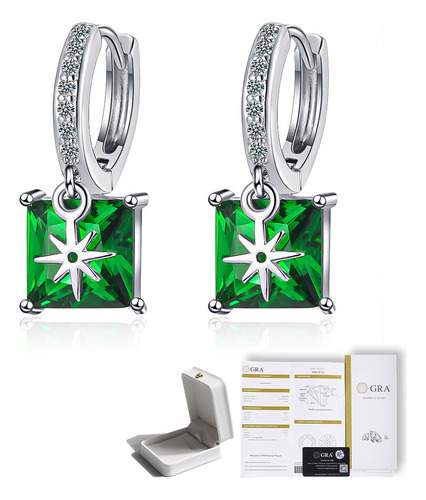 Pendientes Aretes Colgantes De Joyeria Fina Plata 925 Moda Para Mujer Moissanitae Sin Perforacion Perforación Novia Piercing De Pareja Arete Largos De Moda Colgantes Para Niñas Dama