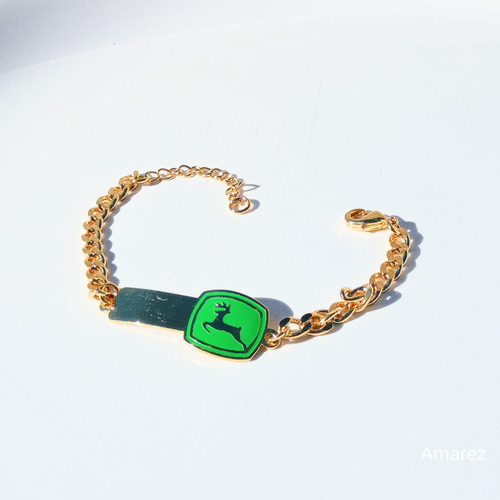 Pulseira Chapinha Resina John Deere