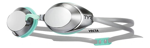 Tyr Vecta Racing Swim Googles Adult Fit, Plateado Espejado/v