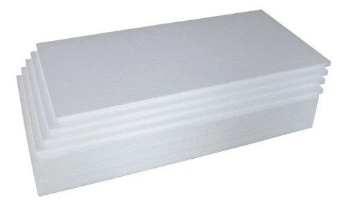 6 Placas De Isopor Eps 40mm (4cm) Forro Térmico Acústico