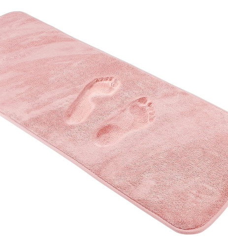 Alfombra De Baño De Espuma De Memoria Rosa Runner Alfombras 