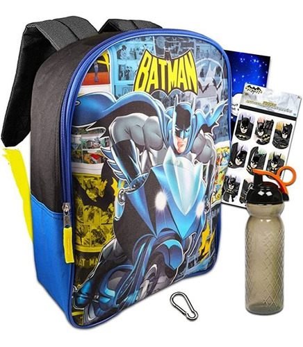 Dc Comics - Mochila Batman Para Niños, 16 Pulgadas Con Cal.