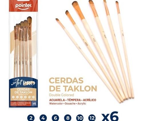 Pinceles Art Pro Pointer Set De 6 Pcs 