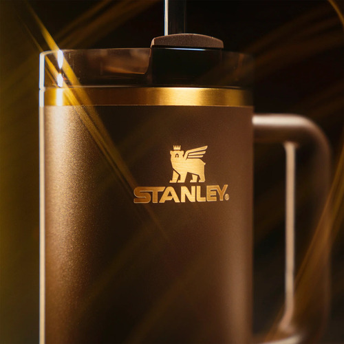 Vaso Stanley Quencher H2.0 1.18 Lts Chocolate Gold