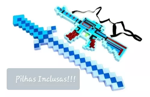 Minecraft Espada Picareta Diamante Original EVA