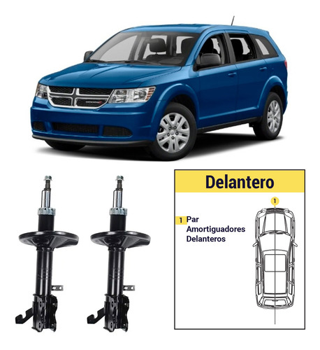 Par Amortiguadores Delanteros Dodge Journey 2014 2020