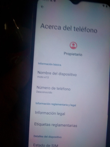 Celular Motorola E17 Usado En Perfecto Estado Blanco