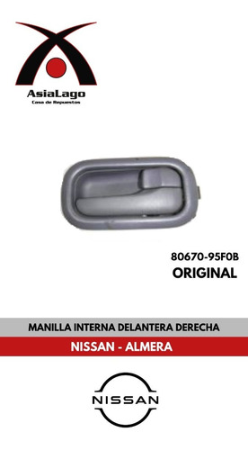 Manilla Interna Delantera Derecha Nissan Almera