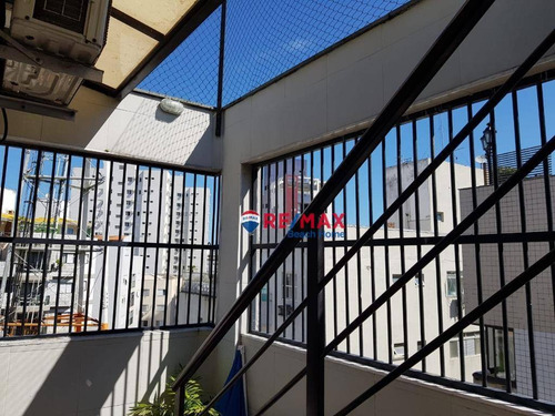 Imagem 16 de 30 de Cobertura Duplex 3 Dormitórios (2 Suítes) Mobiliado Solarium Com Piscina E Churrasqueira 2 Garagens Fixas 300 Metros Praias Tombo, Guarujá/sp - Co0065