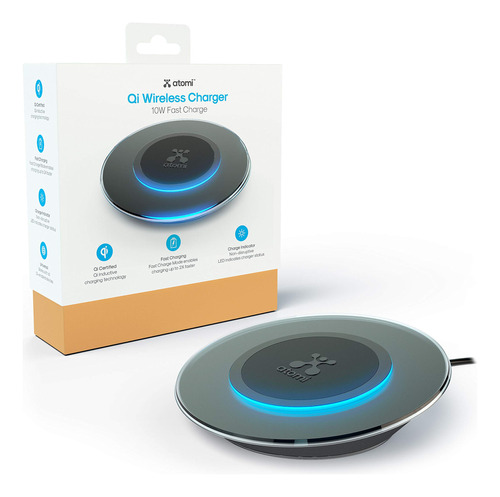 Atomi Fast Charge Wireless Cell  Pad De Carga