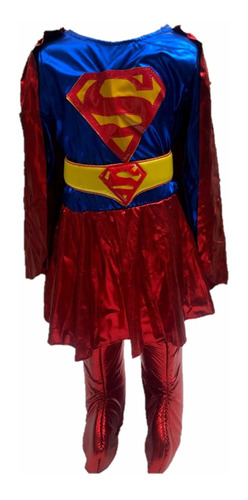 Disfraz De Supergirl Talla 4 Para Niña