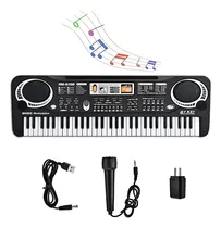 Comprar Teclado Para Niños Con Micrófono, Teclado De Piano Portátil De 61 Teclas Piano Digital Teclado Para Niños Para Principiantes Piano Electrónico Con 61 Teclas Teclados De Juguete Musical