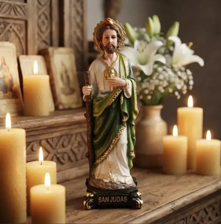 San Judas Tadeo Figura De Resina 30cm Tradicional