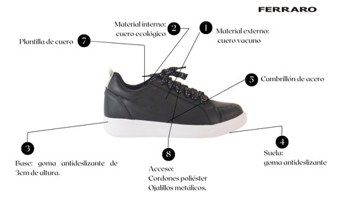 Zapatillas De Cuero Livianas De Mujer - Sofita - Ferraro