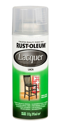 Aerosol Lacquer Laca Brillante Transparent Rust Oleum Sibaco