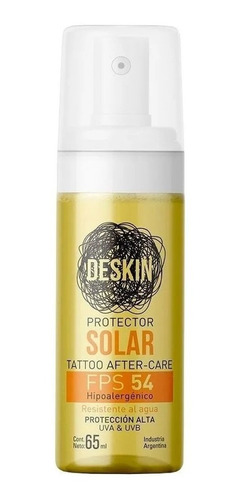 Deskin Protector Solar Fps54 Tattoo After Care Ideal Tatuaje