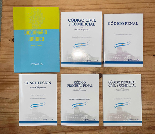 5 Códigos C Leyes Complementarias + Diccionario Jurídico.