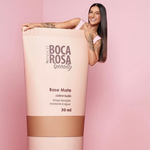 Boca Rosa Payot Base Mate Facial Líquida Alta Cobertura Nº 4